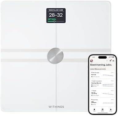 WITHINGS Body Comp WLAN Smart Scales with Full Body Analysis Including Fat Content, Muscle Mass, Bone Density, Visceral Fat, Digital Personal Scales/Body Fat Scales with Bluetooth by Unknown