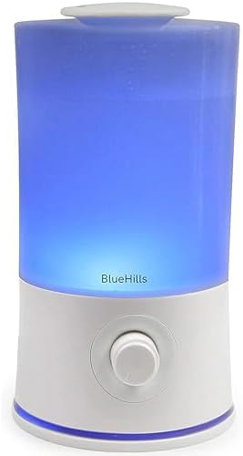 BlueHills Premium 2000 ML XL Large Essential Oil Diffuser Aromatherapy Humidifier for Large Room Home 40 Hour Run Huge Coverage Area 2 Liter Extra Large Capacity Huge Diffuser High Mist White E001 by BlueHills