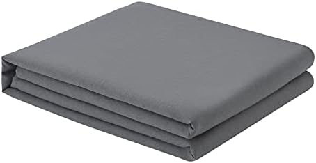 FreshCulture Queen Flat Sheet - Brushed Microfiber Top Sheet - Ultra Soft & Breathable - Wrinkle-Free - Easy Care - Dark Grey Queen Size by FreshCulture