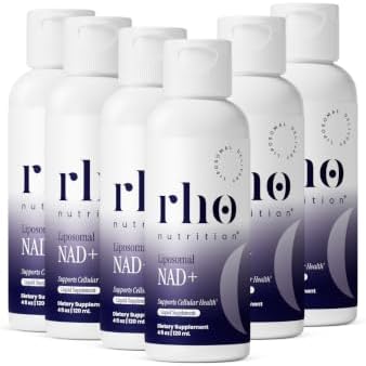 Rho Nutrition Liposomal NAD+ Liquid Supplement (6 Pack) by RhoNutrition
