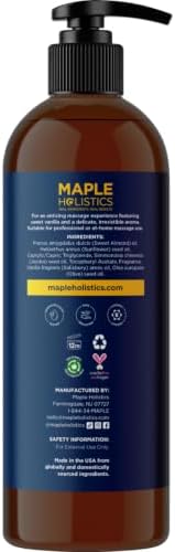 Luxurious Vanilla Massage Oil for Couples - Easy Glide Non Greasy Sweet Vanilla Sensual Massage Oils for Date Night with Silky Smooth Sweet Almond Oil Coconut and Jojoba - Vegan Non GMO & Gluten Free - Image 6