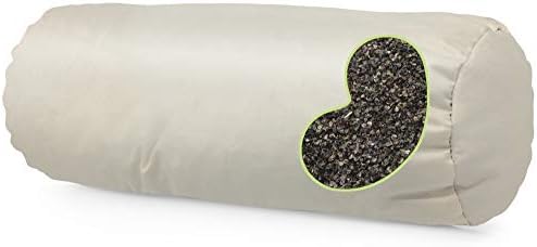 Bean Products Natural Organic Cotton Buckwheat Neck Roll Pillow 5" Dia x14 by BeanProducts