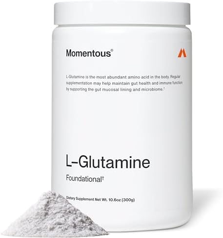 Momentous L-Glutamine Powder, Muscle Recovery Supplement, 5g per Serving by Momentous