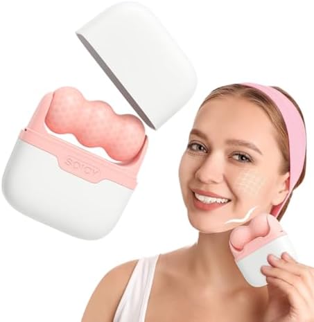 Ice Roller Face-Cold Facial Roller for Travel,Skin Care(Pink) by Unknown