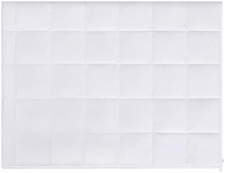 TONGDADA California King Size Weighted Blanket | 90''x108'',40lbs | Perfect for Couples,Designed for Heavy Weight Enthusiasts | Premium Cotton Material with Glass Beads | White - Image 6