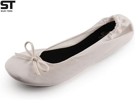 Velvet Foldable Flats for Women, Portable Ballet Shoes for Travel & Events - Image 3