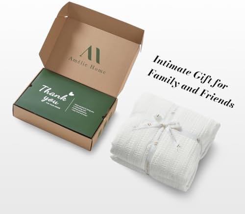 Waffle Cooling Comforter Blanket for Hot Sleepers, King Size, White - Image 6