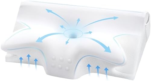 Ergonomic Cervical Neck Pillow for Neck Pain Relief by ComRola
