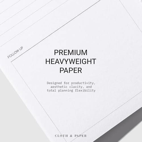 Cloth & Paper Travel Notebook | Meeting Notes – Bordeaux | Pocket Plus Meeting Notebook 3.2" x 6" | Structured Meeting Layout for Agenda, Attendees, Notes & Follow Up Tracking – Soft Touch Cover - Image 4