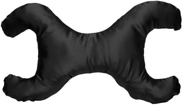 Save My Face!" La Petite Pillow (Black, Satin) by SaveMyFacePillow