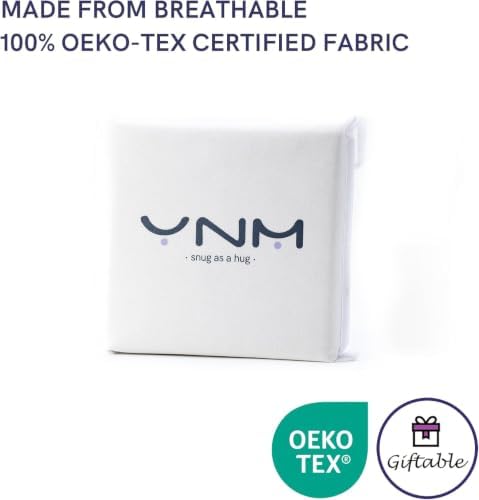 YnM Exclusive Cooling Duvet Cover for Weighted Blankets (Gradient Dark Grey, 41"x60") - Image 6