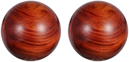 2 Pcs Stress Ball Chinese Style、Desktop Health、Rosewood Massage、Handball Wooden、Exercise Finger Dexterity by Unknown