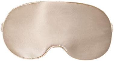 Mulberry Natural Silk Sleep Mask for Women & Men with Elastic Strap, Super Soft Sleeping Eye Mask, Size M, (Champagne) by NMMGlobal
