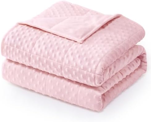 Wemore Weighted Blanket for Adults 20 lbs Queen Size 60"x80" Pink by WemoreDirect