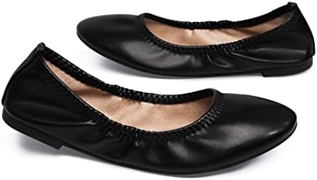 LM Women's Ballet Flats Round Toe Slip On Flats Shoes Casual Dress Shoes Foldable Portable Travel Ballet Flat - Image 5