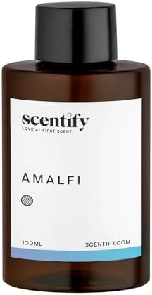 Scentify Amalfi Aroma Oil Refill Scent for Oil Diffusers - Lemon, Jasmine, Orchid, Amber, Musk Scents - Luxurious Relaxing Aromatherapy Diffuser Fragrance 100ml, 3.38 oz - Image 2