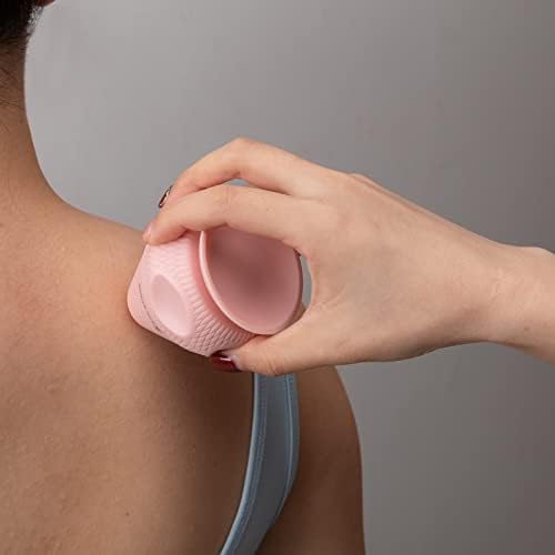 Solacium Mountable Massage Therapy Tool - Multi-Surface Suction Cup Wall Massage Tool for Sore Muscles, Myofascial Release, Stress Relief, Trigger Point and Deep Tissue Massage (Pink) - Image 3