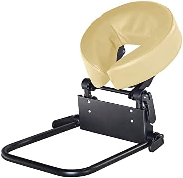 Master Massage Home Massage Kit Professional, Adjustable Headrest & PU Face Cushion for Private Masseuse, Face Down Mattress Top Massage Kit Family Use (Cream) - Image 3