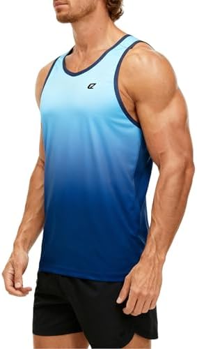 EZRUN Men's Quick Dry Workout Tank Top UPF 50+ Sweat-Wicking Gym Shirt - Image 2