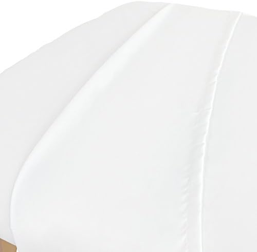 ForPro Premium Microfiber Massage Flat Sheet, 100"L x 63"W, White - Image 2