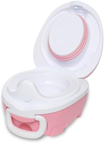 My Carry Potty - Blush Pink Travel Potty, Award-Winning Portable Toddler Toilet Seat for Kids to Take Everywhere - Image 4