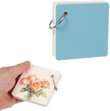 PATIKIL 2 Pcs Mini Watercolor Sketchbook, 3.15 x 3.15 55 Sheets/110 Pages Portable Square Travel Watercolor Notebook 230GSM (107lb) Detachable Painting Sketch Book Art Sketchbook, Blue by PATIKIL