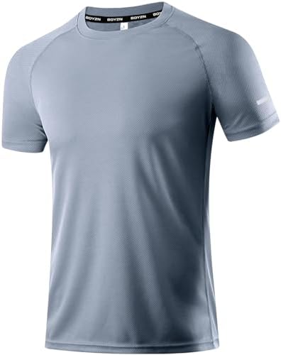 Boyzn 1, 3, 5 or 7 Pack Men's Workout Running Shirts, Dry Fit Moisture Wicking T-Shirt, Gym Athletic Short Sleeve Tee Shirts by Boyzn