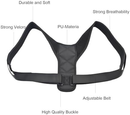 Spine Posture Corrector, Adjustable Invisible Back Support Posture Corrector Belt for Sitting Posture Support, Hunchback Correction Trainer for Men and Women, Helps Relieve Neck, Back and Shoulder Pain - Image 4