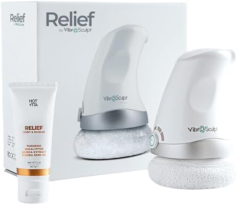 Vibro Sculpt Relief Massager with Relief Gel for Muscle & Joint Comfort by VibroSculpt