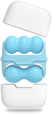 Ice Roller Double Ended, Ice Roller for Face & Eye Puffiness Relief, Ice Face Roller Massager for Migraine Pain, 2 in 1 Facial Ice Roller Skin Care Tool for Whole Body Minor Injury Cold Compress by SRAVON