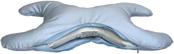 Save My Face!" La Petite Pillow (Sky Blue, 500 Thread Count 100% Cotton) - Image 2