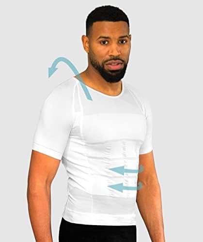 Curveless Men's Posture Corrector T-shirt | Anti Back Pain | Straightens Back and Shoulders | Compression | Undershirt | Short sleeves - Image 2