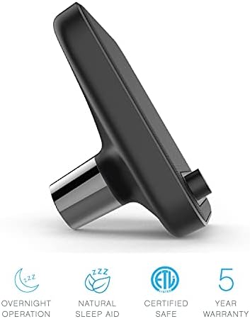 Pure Enrichment Wave Premium Sleep Sound Machine with USB Charger - Seamless Looping with 6 Soothing All-Natural Sounds, & Auto-Off Timer - Easily Portable for Travel (Black) Patented Design - Image 3
