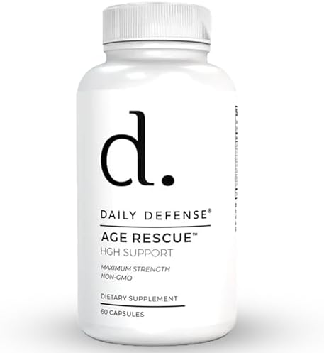 Age Rescue Anti Aging Amino Acids Supplement - HGH Supplements for Men & Women with Colostrum and Amino Acids to Improve Immunity, Energy, Focus & Youthful Skin Tone for Overall Wellness-60 Capsules by DailyDefense