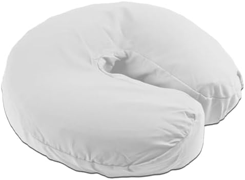 Body Linen Simplicity Poly Cotton Massage Face Cradle Covers (White, 1 Pack) - Clean, Crisp Fabric for Frequent Use and Washing, Colorfast and Latex-Free, Fits All Standard Massage Tables by BodyLinen