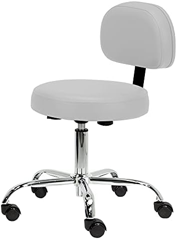 EARTHLITE Pneumatic Massage Salon Drafting Stool - No Leaking (vs. Hydraulic), Adjustable, Rolling, CFC-Free / Medical Spa Facial Chair by Unknown
