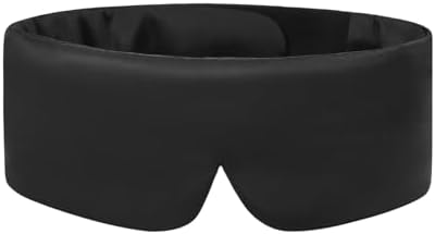 Mulberry Silk Sleeping Eye Mask, ALASKA BEAR Wraparound Style Comfort Ear Muff Blindfold and Soft Headband for Full Blackout and Hair Protection, Adjustable by ALASKABEAR