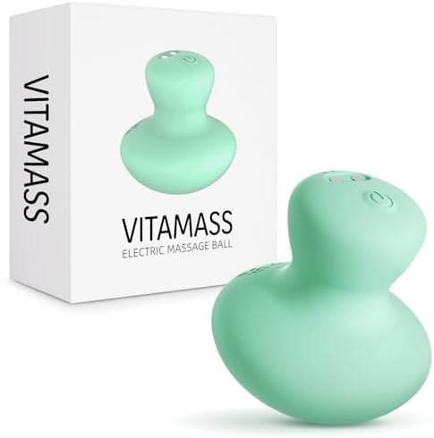 Handheld Massage Ball, Portable Waterproof Rechargeable Mini Massage Tool (Mint Green) by Unknown
