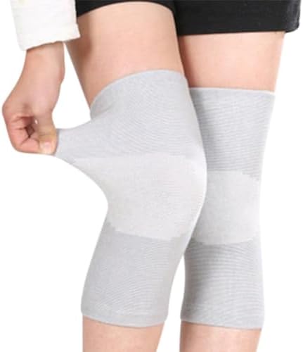 JUMISEE (One Pair Cotton Knee Sleeves for Knee Support, Circulation Improvement & Pain Relief Compression Knee Brace by JUMISEE