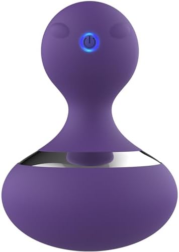 Cordless Electric Handheld Massage Ball, Rechargeable Body Neck Massage Tool (Violet) by MANFLY