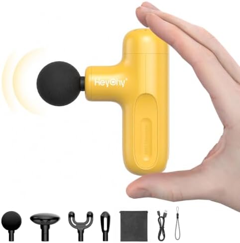 HEYCHY Super Mini Massage Gun Deep Tissue Portable Muscle Massager, 3000RPM by HeyChy