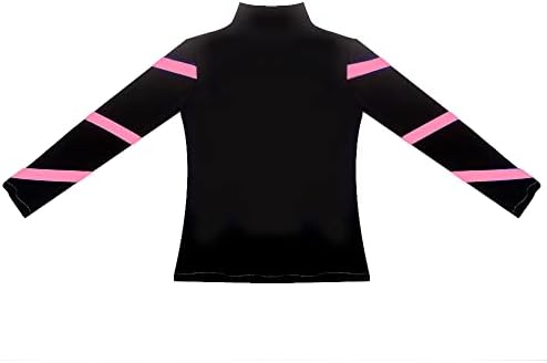 LIUHUO Girls Ice Skating Jackets Women Stripes Training Practice Figure Skating Tops Costs Fleece - Image 4