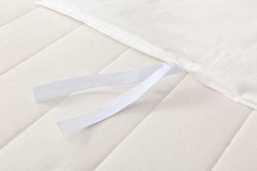 F.Y.Dreams Weighted Blanket Duvet Cover 60x80 inches with 8 Ties,Zipper on Long Side/100% Cotton, Off-White/Just Duvet Cover - Image 5
