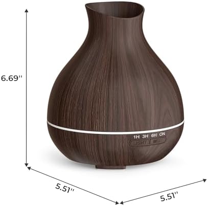 Aromatherapy Essential Oil Diffuser, 550ml Ultrasonic Fragrant Oil Large Room Humidifier, Diffusers for Home with Timer and Waterless Auto-Off, 7 Color LED Lights,Cool Mist Humidifiers - Image 2