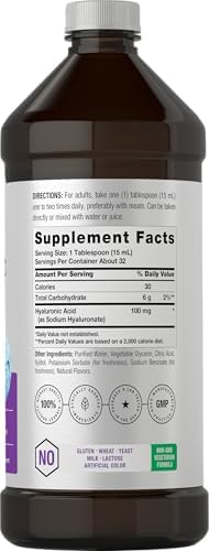 Horbäach Liquid Hyaluronic Acid Supplement | 100 mg | 16 oz - Image 2