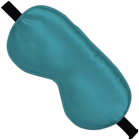 Silk Sleep Mask, Black, Adjustable Strap for Light Blocking, Travel Rest, Puffy Eyes Relief, Single Pack (Dark Green) by Unknown