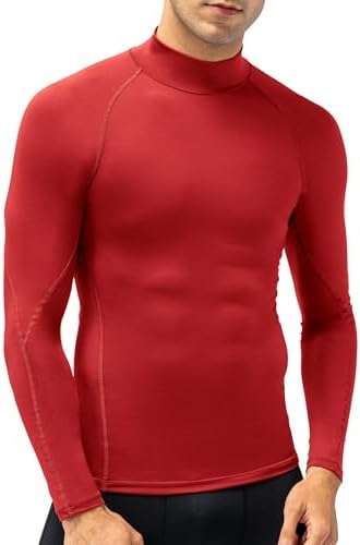SPVISE Men's Compression Shirts Long Sleeve Mock Turtleneck Workout Tops - Image 2