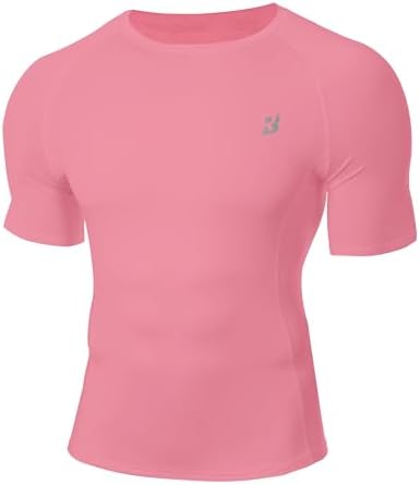 Roadbox Compression Shirt Men Short Sleeve, Cool Dry Base Layer Athletic Undershirts, Workout T-Shirt for Sports Gym Running by Roadbox