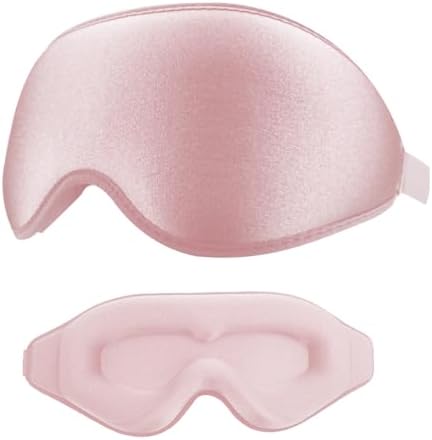 Sleep Mask for Side Sleeper Women Men, 100% Light-Blocking Eye Mask for Deeper Sleep, Zero Eye Pressure, Soft Breathable Adjustable Elastic Strap Perfect for Travel and Insomnia by Unknown