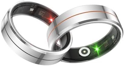 Smart Ring for Women & Men, Health Tracker with Blood Oxygen Monitor, Heart Rate & Sleep Monitor, 5-7 Days Battery, Waterproof Fitness Ring Size #9 by YouthWhisper